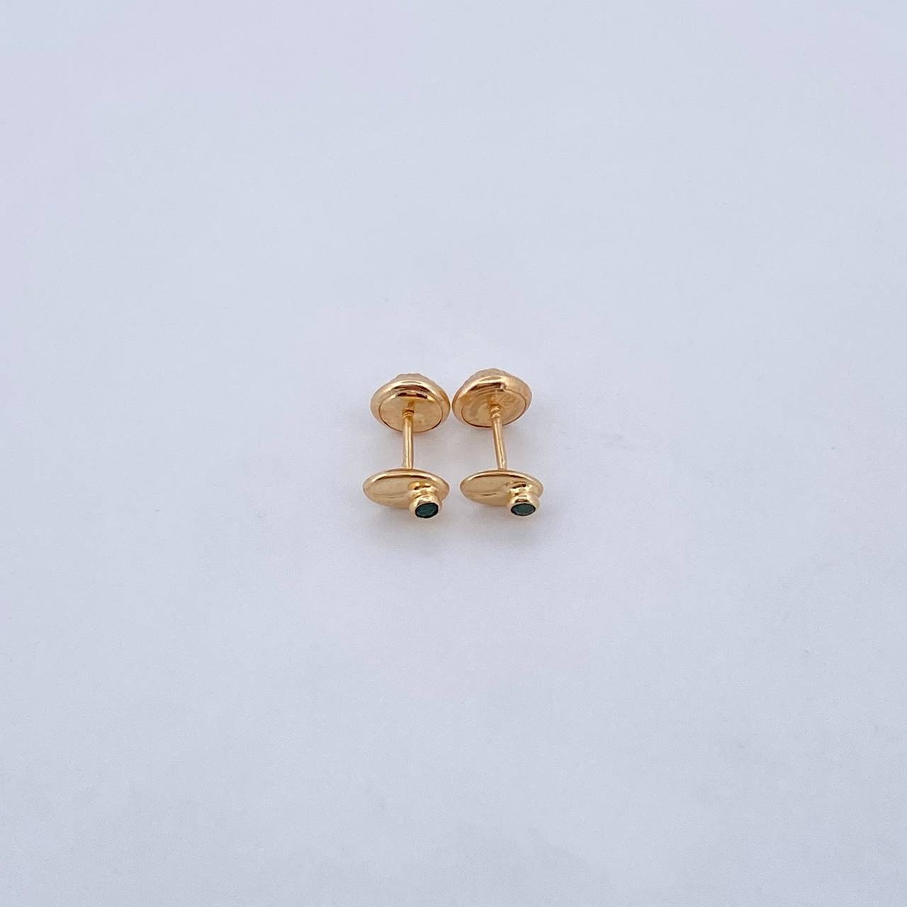 Topos Grano Café 0.55gr  / Oro Amarillo 18K &