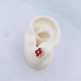 Topos Trebol 2.95gr /  Oro Amarillo 18K &