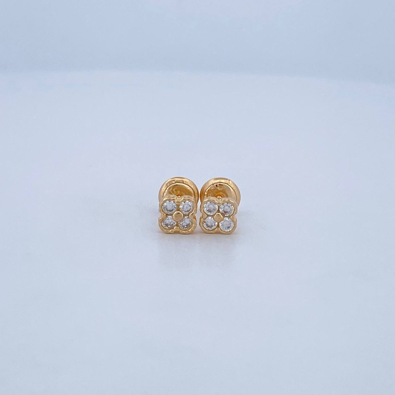 Topos Trebol 1.1gr /  Oro Amarillo 18K &