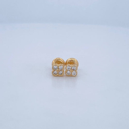 Topos Trebol 1.1gr /  Oro Amarillo 18K &