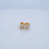 Topos Trebol 1.1gr /  Oro Amarillo 18K &