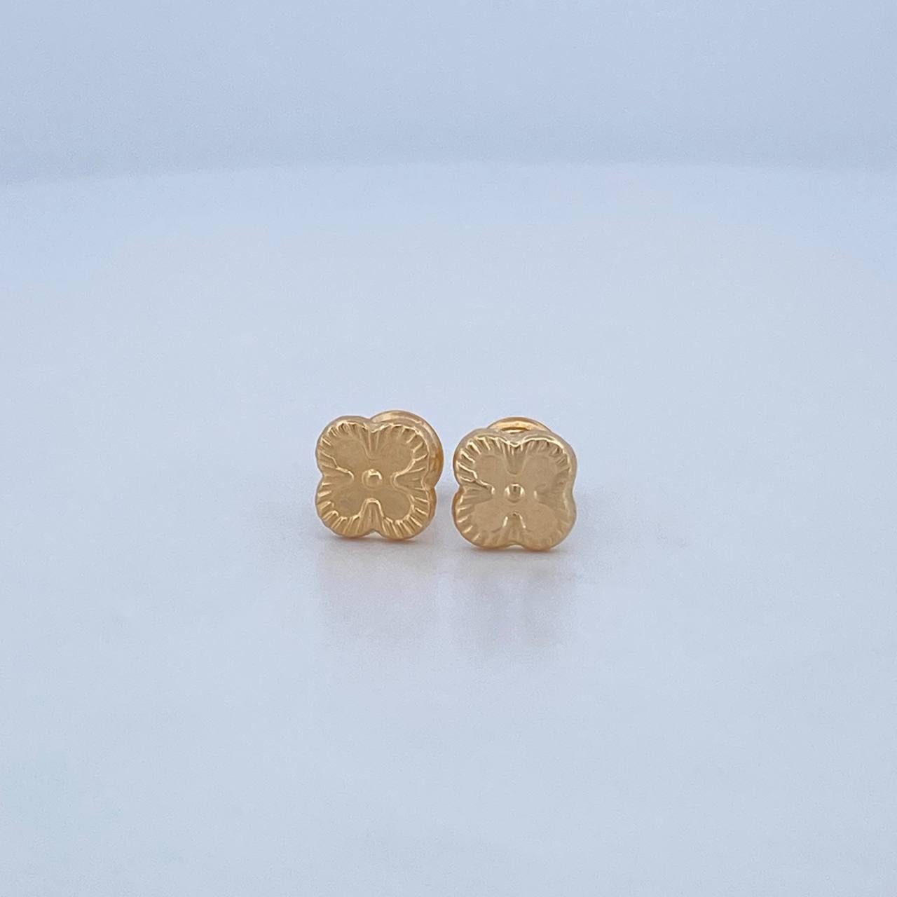 Topos Trebol 0.8gr / 7.07mm Oro Amarillo 18K %