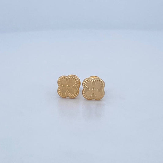 Topos Trebol 0.8gr / Oro Amarillo 18K &