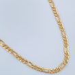 Cadena Figaro 6.5gr / 24 in / 3mm Oro Amarillo +1 18K &
