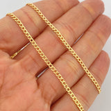 Cadena Cubana 4.6gr / 24 1/4 in / 3.08mm Oro Amarillo +1 18K %
