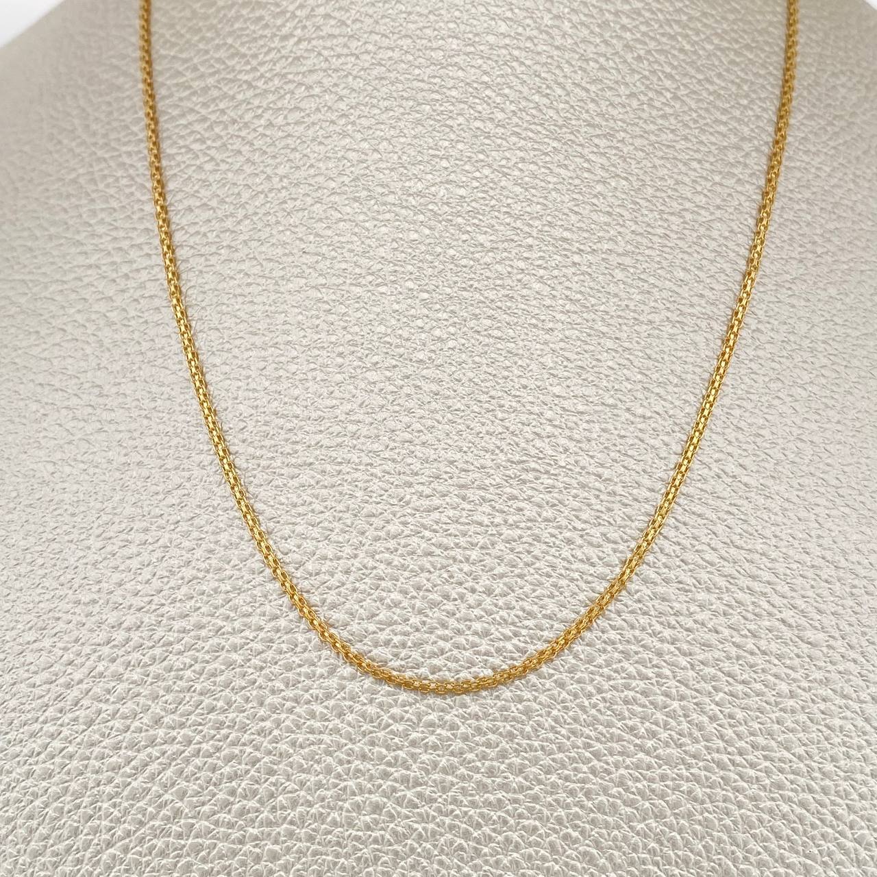 Cadena China 2.75gr / 15 3/4 in / 1.3mm Oro Amarillo +1 18K &
