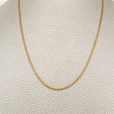 Cadena China 2.75gr / 15 3/4 in / 1.3mm Oro Amarillo +1 18K &
