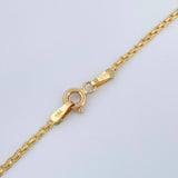Cadena China 3.05gr / 17 3/4 in / 1.7mm Oro Amarillo +1 18K &