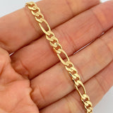 Pulso Figaro 7.65gr / 7 3/4 in / 4.7mm Oro Amarillo +1 18K &