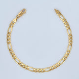 Pulso Figaro 7.65gr / 7 3/4 in / 4.7mm Oro Amarillo +1 18K &