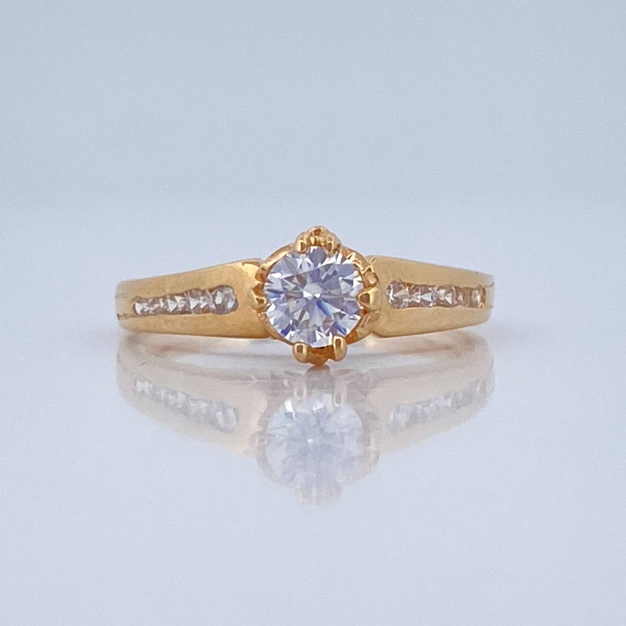 Anillo Solitario Mariposa 2.45gr / T5 3/4 / Oro Amarillo 18K %