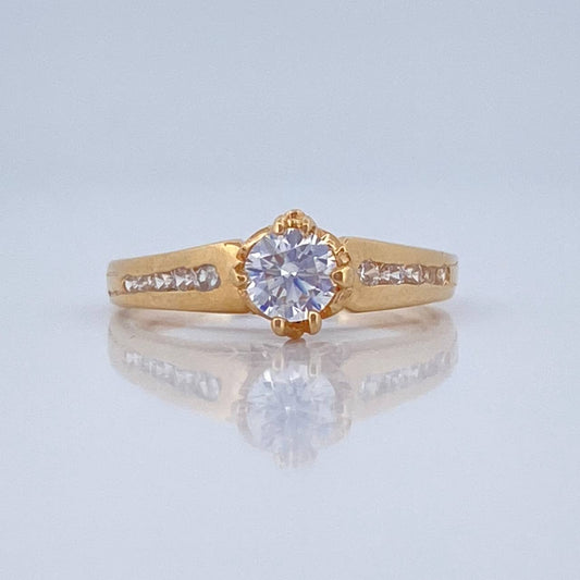 Anillo Solitario Mariposa 2.45gr / T5 3/4 / Oro Amarillo 18K %