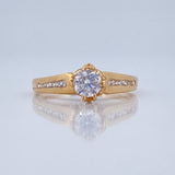Anillo Solitario Mariposa 2.45gr / T5 3/4 / Oro Amarillo 18K %