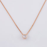 Venetian Chain Heart Pendant 2.3g / 18 in / 0.9mm Silver Vermeil 925