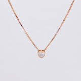 Venetian Chain Heart Pendant 2.3g / 18 in / 0.9mm Silver Vermeil 925