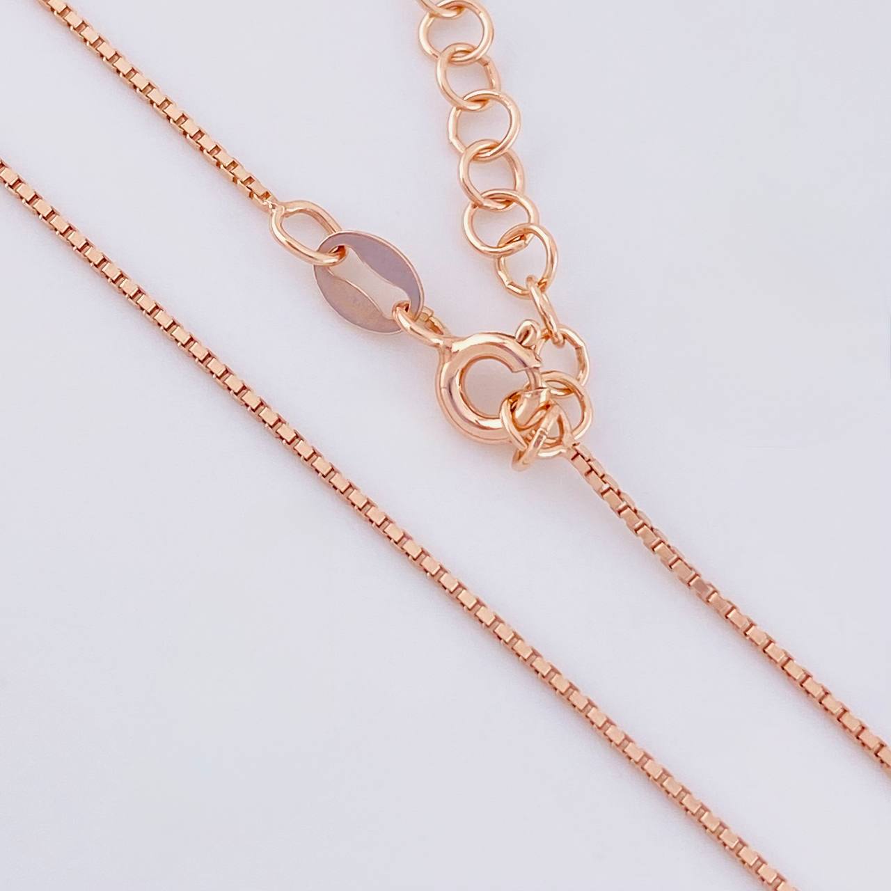 Venetian Chain Heart Pendant 2.3g / 18 in / 0.9mm Silver Vermeil 925