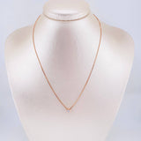 Venetian Chain Heart Pendant 2.25g / 18 in / 0.9mm Vermeil Silver 925