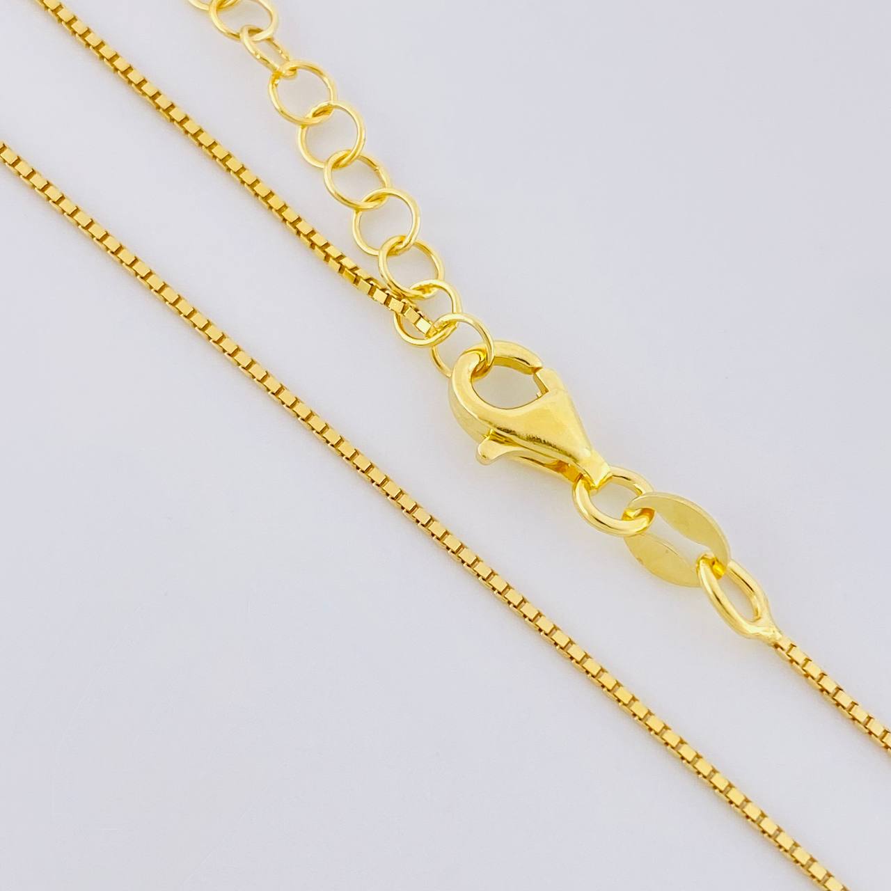 Venetian Chain Cherries Pendant 3.25g / 18 in / 0.9mm Silver Vermeil 925