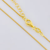 Venetian Chain Cherries Pendant 3.25g / 18 in / 0.9mm Silver Vermeil 925