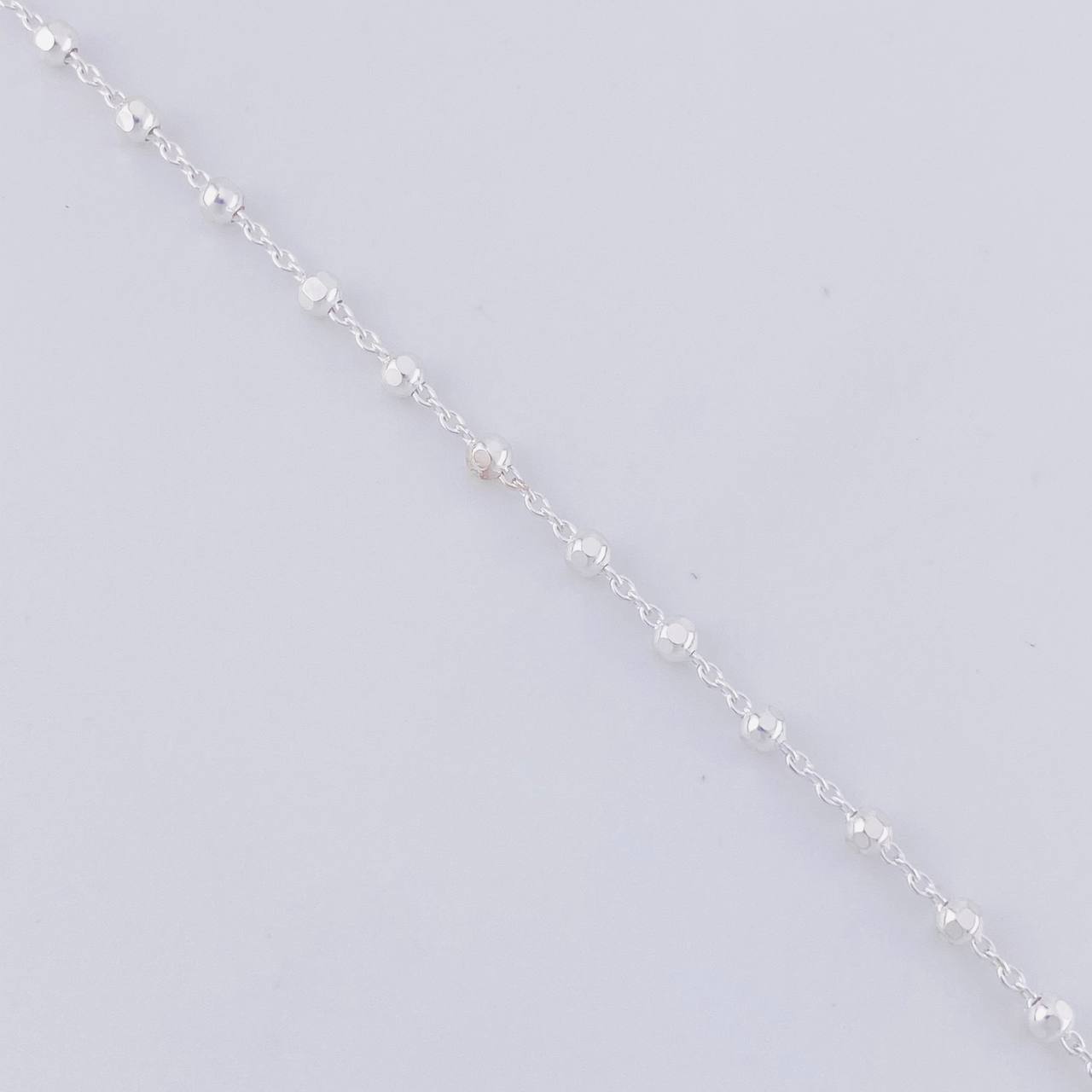Cadena Aro Seguido Dije Moño 5.8g / 18 in / 2.5mm Plata 925