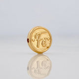 Charm Faith 0.45g / 1/2 in Yellow Gold 18K