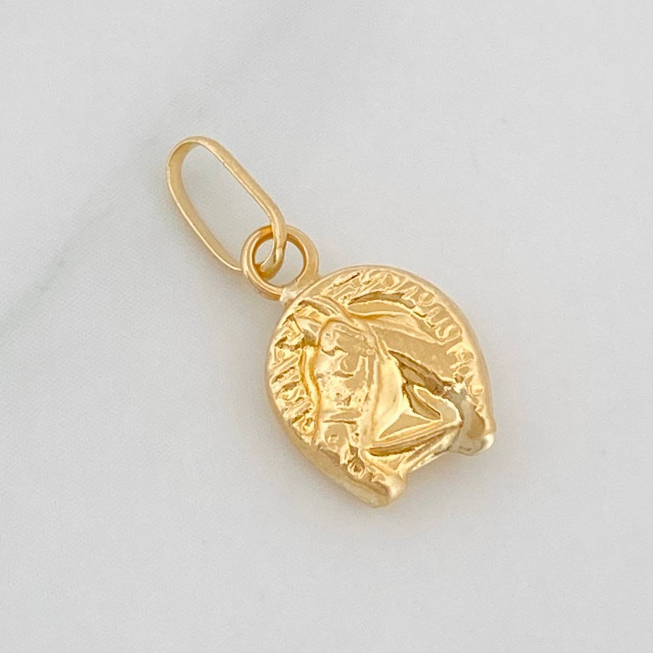 Pendant Horse Shoe 0.35g / 1/2 in Yellow Gold 18K