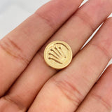 Charm Crown 0.8g / 1/2 in 18K Yellow Gold