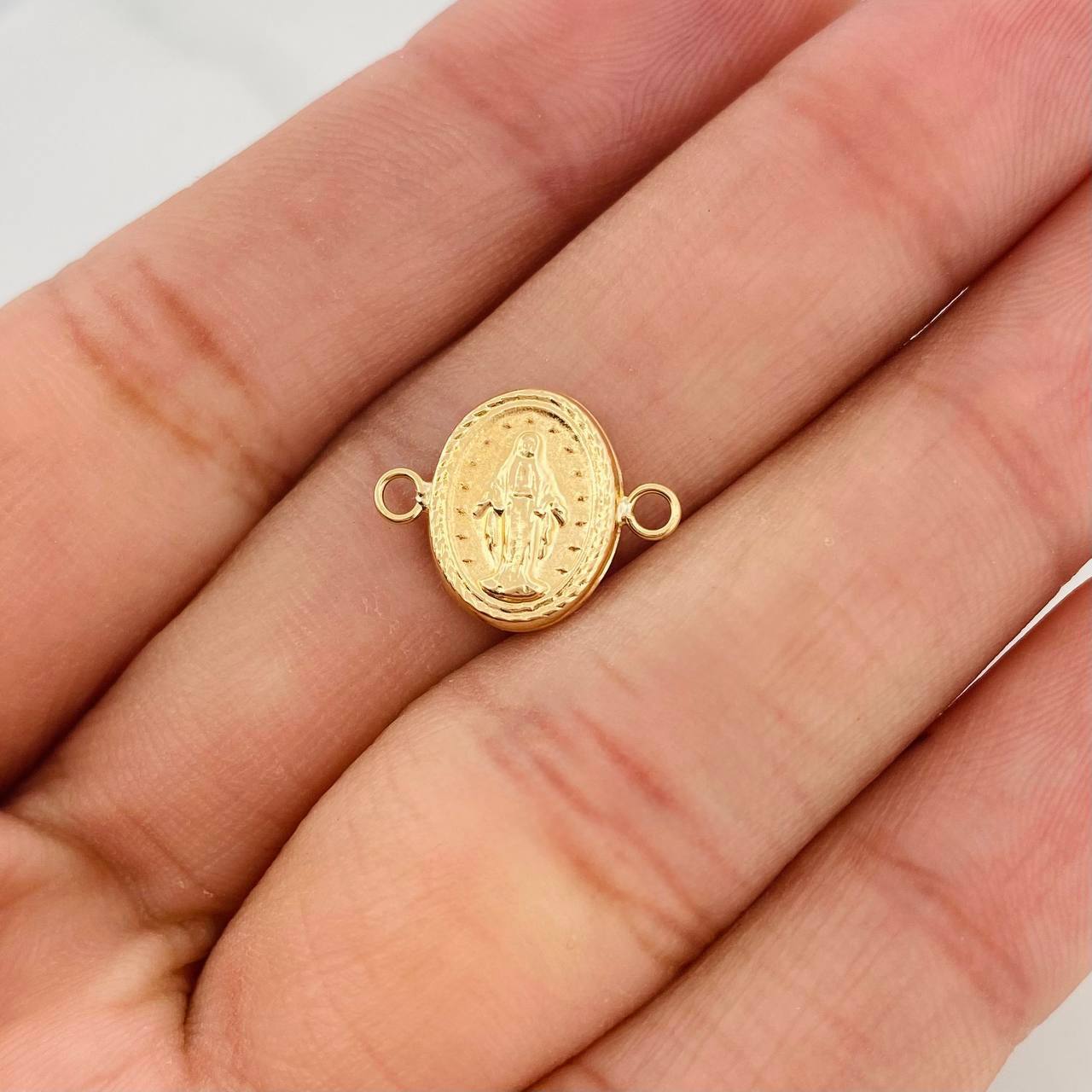 Charm Miraculous Virgin 0.5g / 1/2 in 18K Yellow Gold