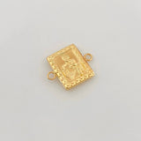 Charm Sacred Heart of Jesus 0.65g / 1/2 in Yellow Gold 18K