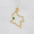 Dije Mapa Colombia 2 g / 1 1/4 in Oro Amarillo 18K
