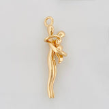 Dije Mama E Hijo 3 g / 1 1/4 in Oro Amarillo 18K