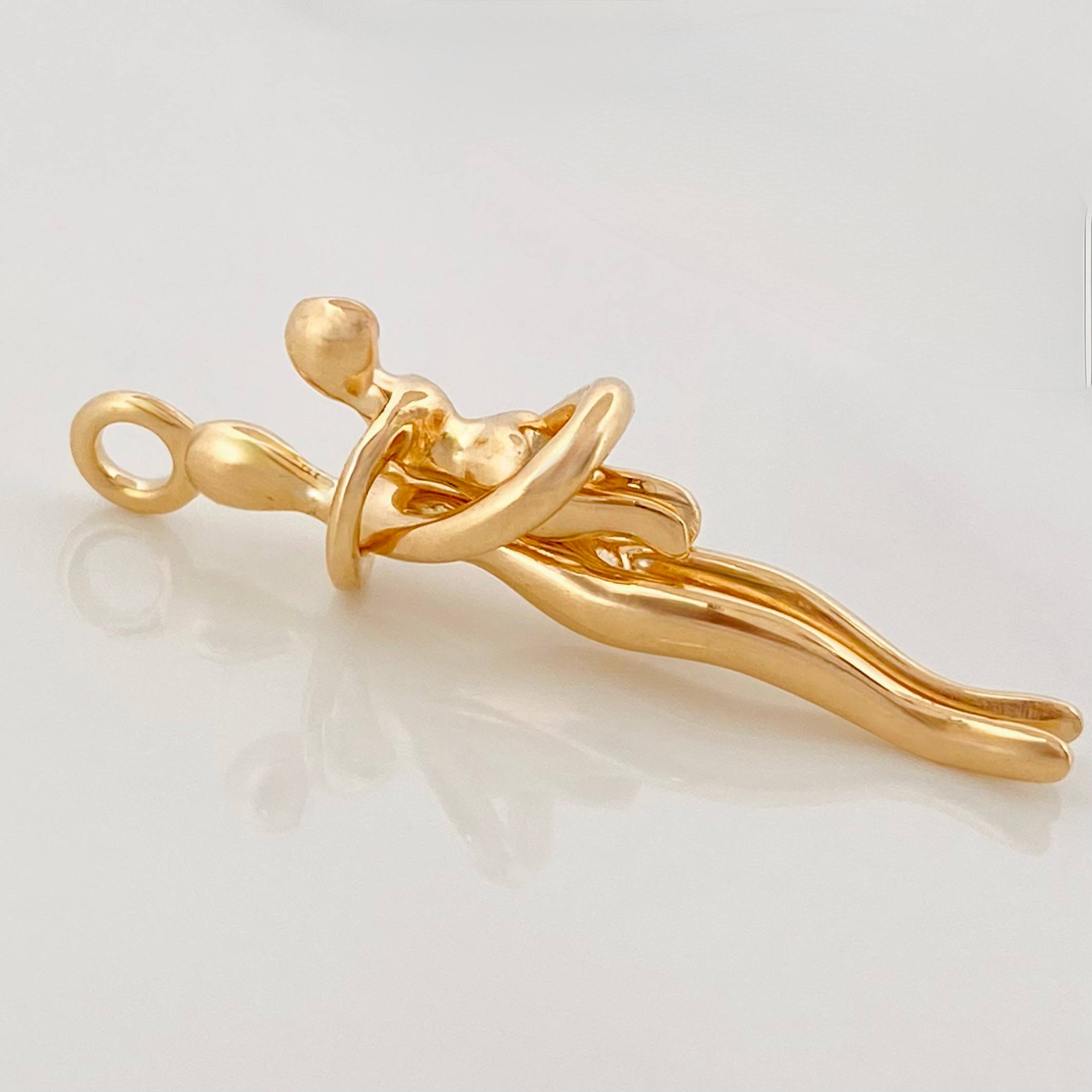 Dije Mama E Hijo 3 g / 1 1/4 in Oro Amarillo 18K