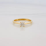 Anillo Solitario Diamantes 25Pts 1.35 g / T6 3/4 Oro Amarillo 18K