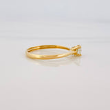 Anillo Solitario Diamantes 25Pts 1.35 g / T6 3/4 Oro Amarillo 18K