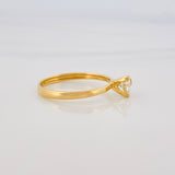Anillo Solitario Diamantes 28Pts 1.7 g / T6 3/4 Oro Amarillo 18K