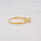 Solitaire Ring Diamonds 28Pts 2 g / T5 3/4 Yellow Gold 18K