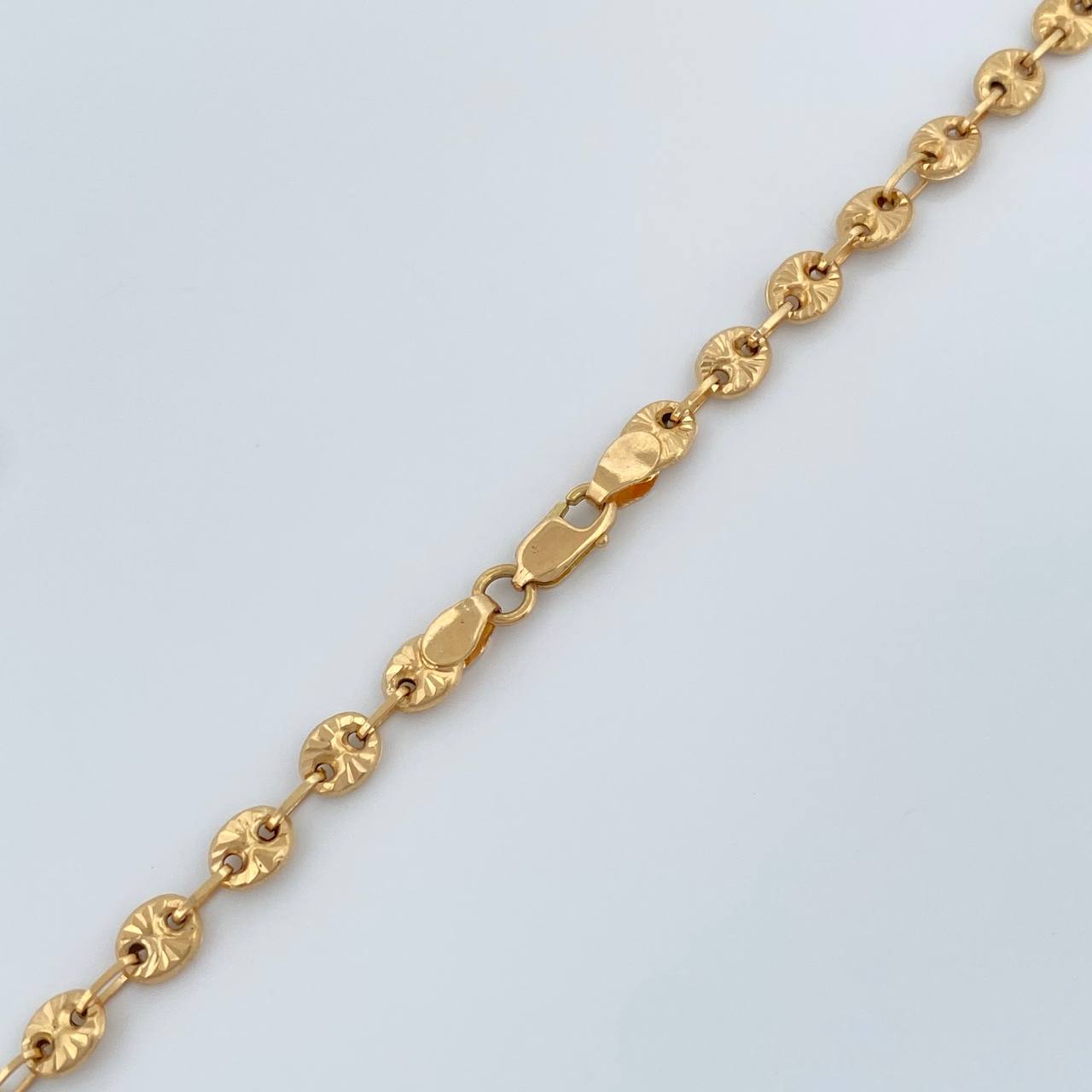Cadena GC 10.15gr / 23 1/4 in / 4mm Oro Amarillo 18K $
