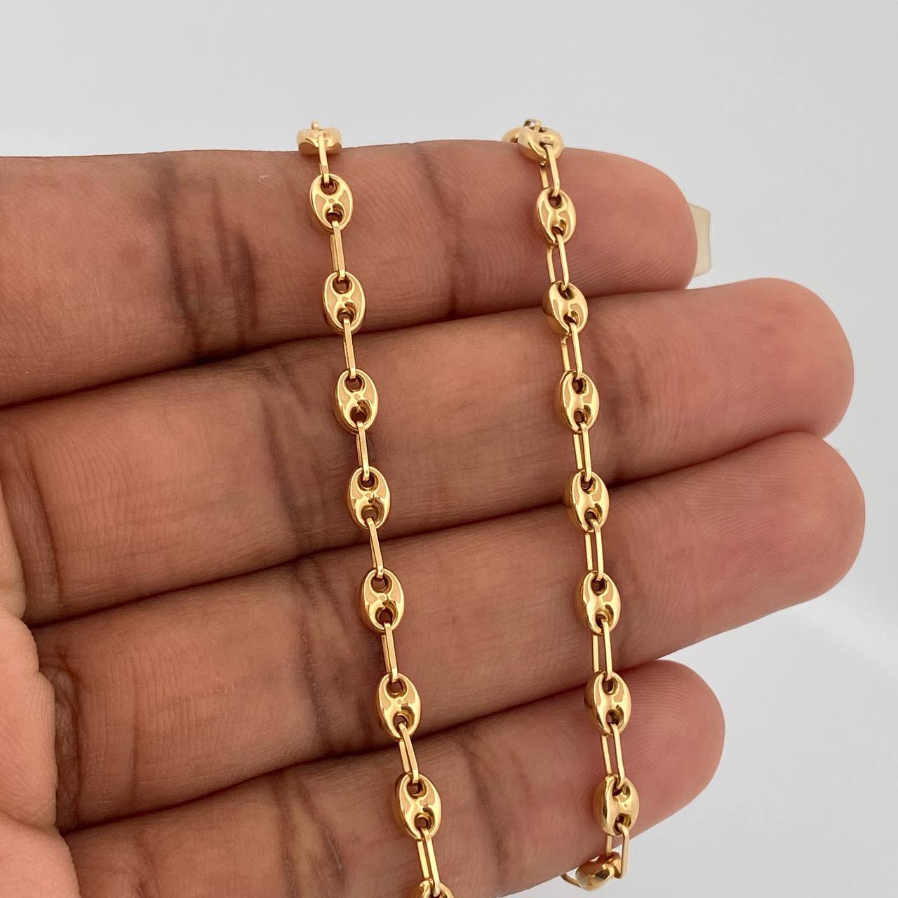 Cadena GC 6.45gr / 20 in / 3.48mm Oro Amarillo 18K $