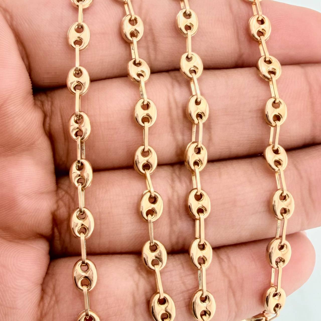Cadena GC 6.6gr / 20 1/4 in / 4mm Oro Amarillo 18K &