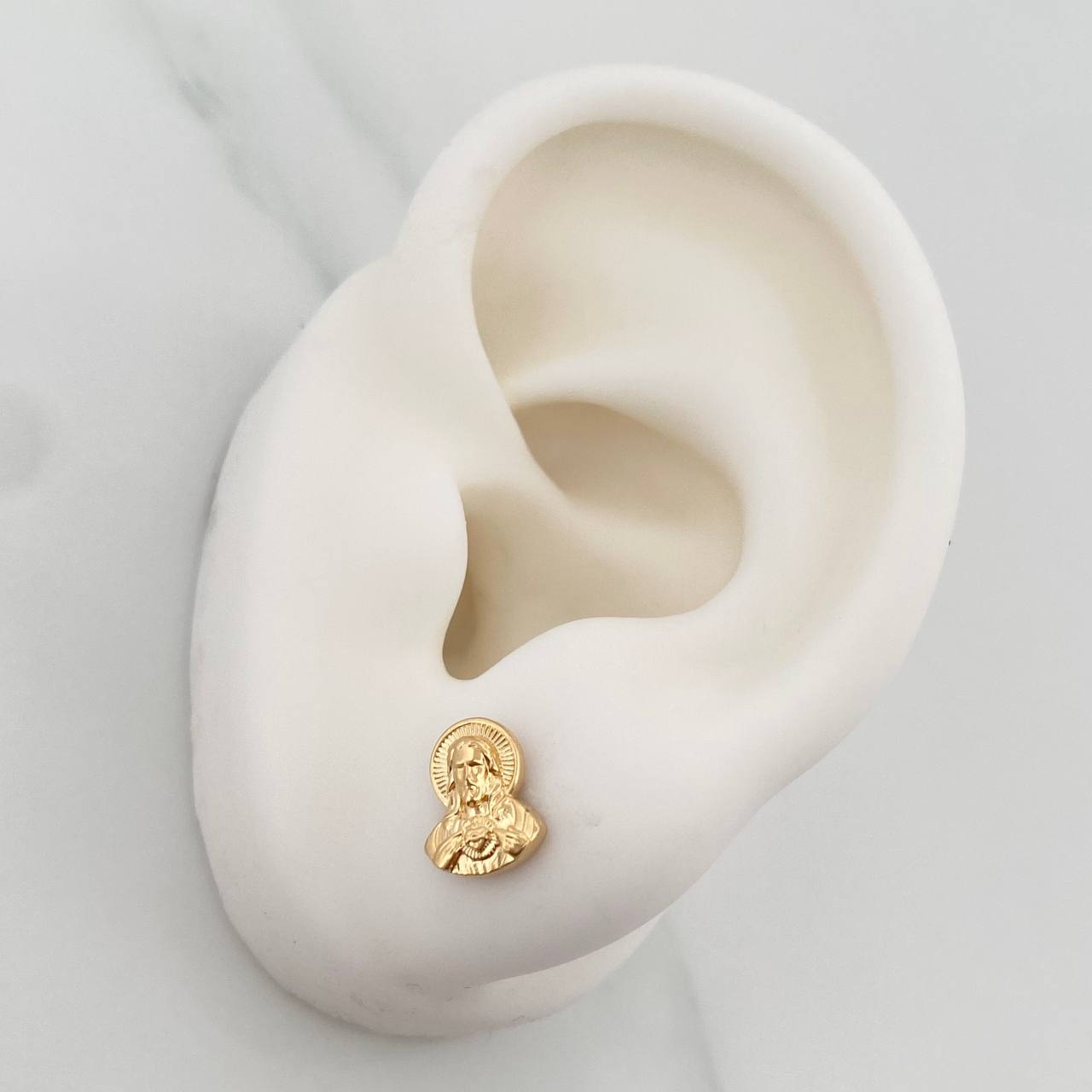 Topos Sagrado Corazon de Jesus 1.1gr / 5mm Oro Amarillo 18K %