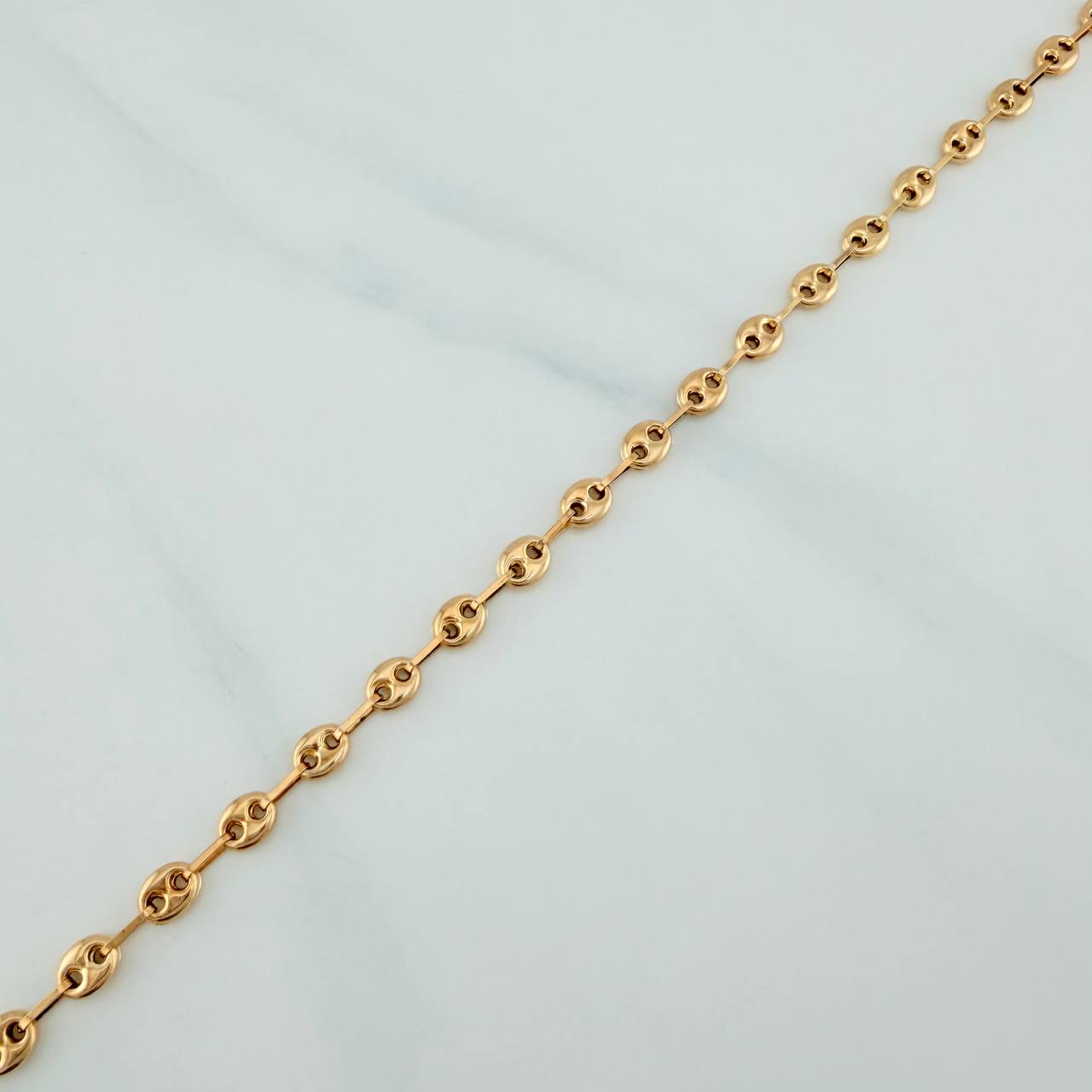 Tobillera GC 3.7gr / 10 1/4 in / 3.7mm Oro Amarillo 18K &