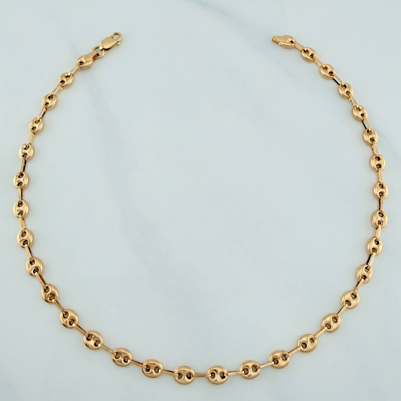 Tobillera GC 3.7gr / 10 1/4 in / 3.7mm Oro Amarillo 18K &