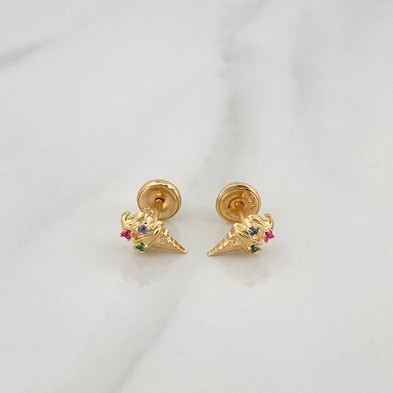 Topos Cono 0.8gr / 2mm Oro Amarillo 18K %