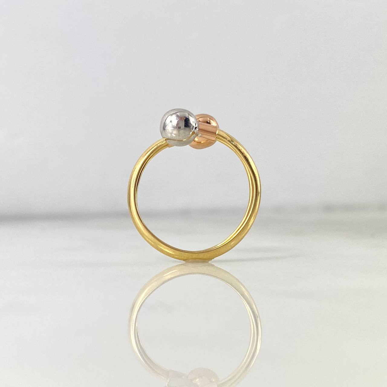 Anillo Tu y Yo 1.55gr / T7 1/2 / Oro 18K ©