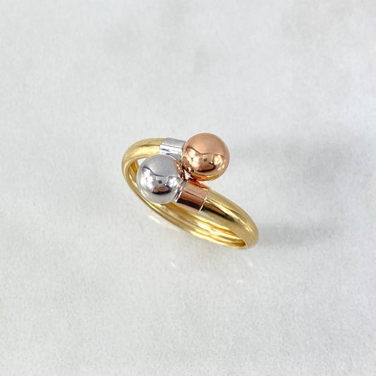 Anillo Tu y Yo 1.55gr / T6 / Oro 18K ©