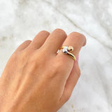 Anillo Tu y Yo 1.2gr / T8 / Oro 18K ©