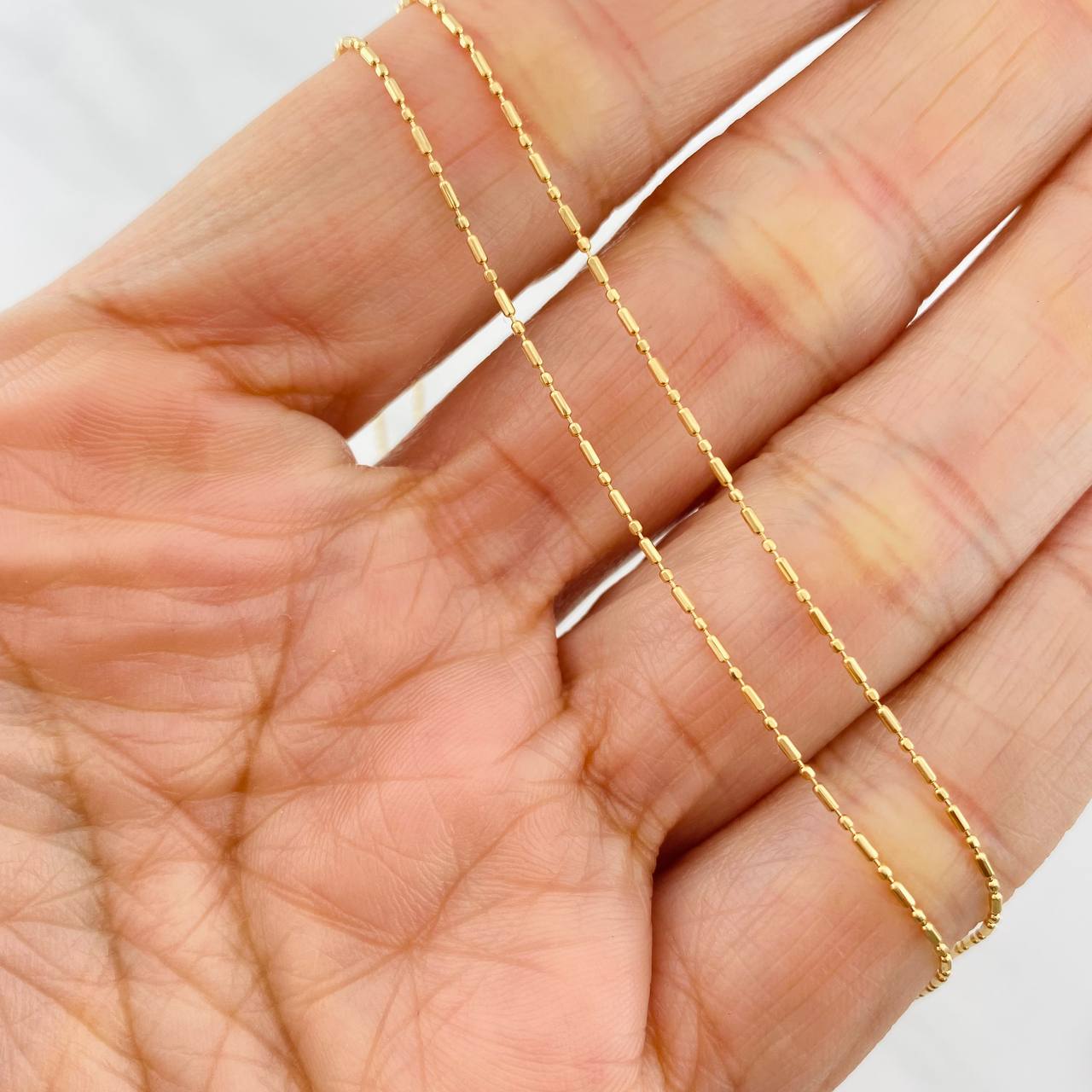 Cadena Morse 1.45g / 18 in / 0.75mm Oro Amarillo 18K