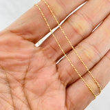 Cadena Morse 1.45g / 18 in / 0.75mm Oro Amarillo 18K