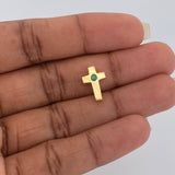 Dije Cruz Esmeralda 1.15gr / 1/2 in / Oro Amarillo 18K %