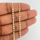 Cadena Plana Espejo 1.6gr / 18 in / 2.15mm Tres Oros +3 18K %